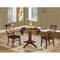 International Concepts Round 42 in Round Top Pedestal Table with 2 Chairs, Espresso, 42 W, 42 L, 30.3 in H, Wood, Espresso K581-42DPT-27-C613-2 - alternate 3